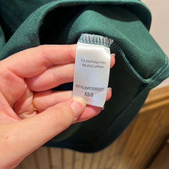 Tuckernuck Pomander Place Easy Polo in Jaguar Green XS/S - Picture 8 of 9